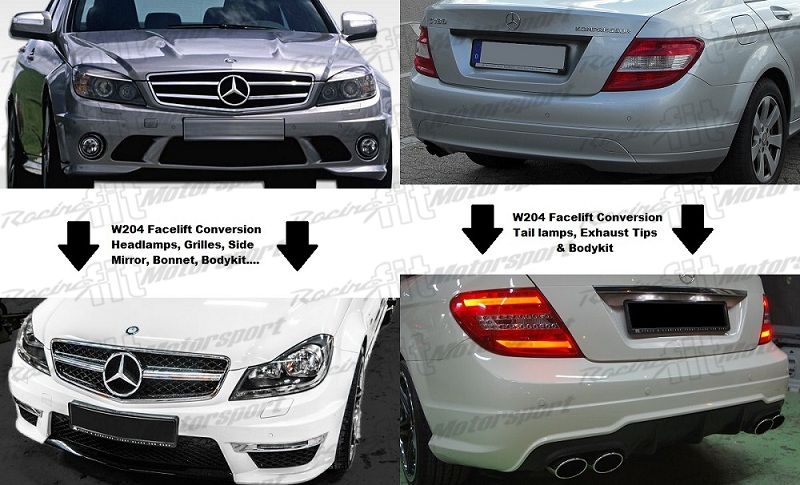 C-Class W204 C63 AMG Facelift Bodykit